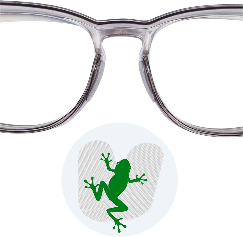 fusanwin Eyeglass Nose Pads 0.6mm Ultra-Thin, Thousands of Frog-Inspired Microstructured Fibers, Anti-Slip Soft Adhesive Glasses Nose Pads, Silicone Nose Pad for Glasses, Sunglasses (10 Clear Pairs) - Image 1